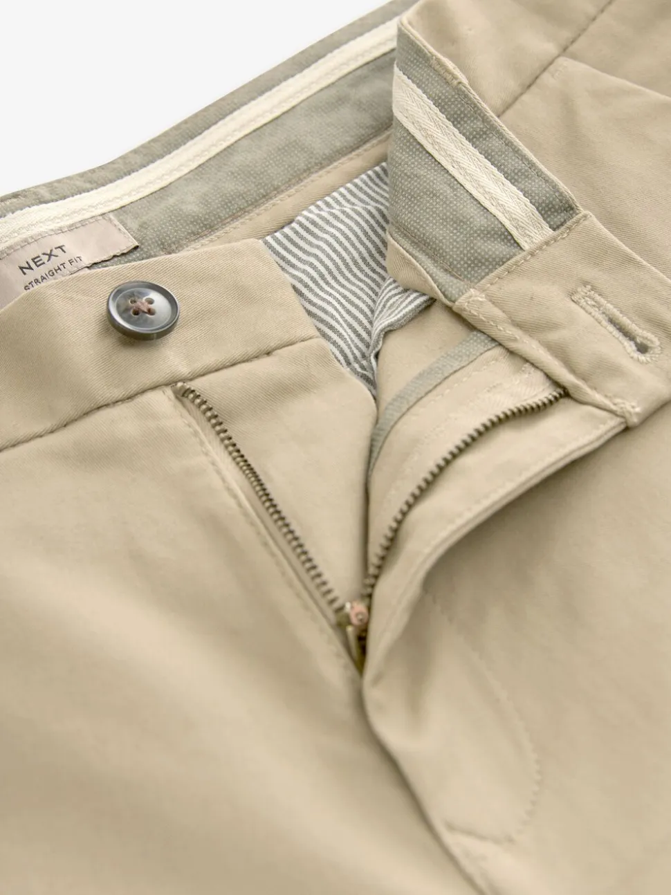 Pastelgeel - Straight fit - Stretchy chino