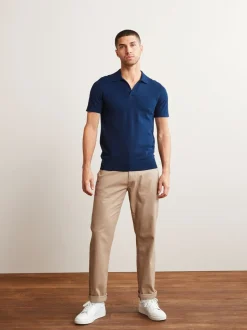 Pastelgeel - Straight fit - Stretchy chino