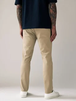Pastelgeel - Strakke Pasvorm - Stretchy chino