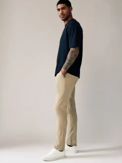 Pastelgeel - Strakke Pasvorm - Stretchy chino