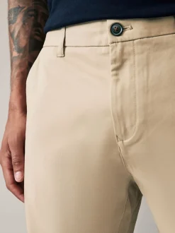 Pastelgeel - Strakke Pasvorm - Stretchy chino