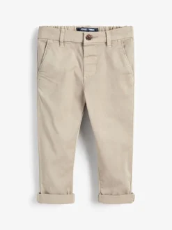 Pastelgeel - Stretch Chino Broek (3mnd-7jr)