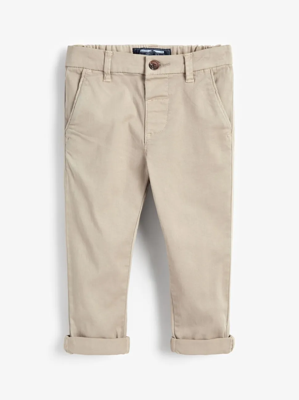 Pastelgeel - Stretch Chino Broek (3mnd-7jr)