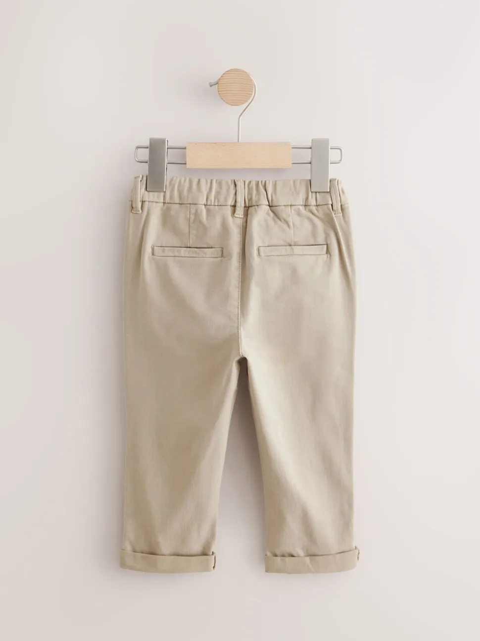 Pastelgeel - Stretch Chino Broek (3mnd-7jr)