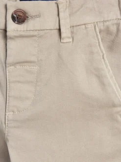 Pastelgeel - Stretch Chino Broek (3mnd-7jr)