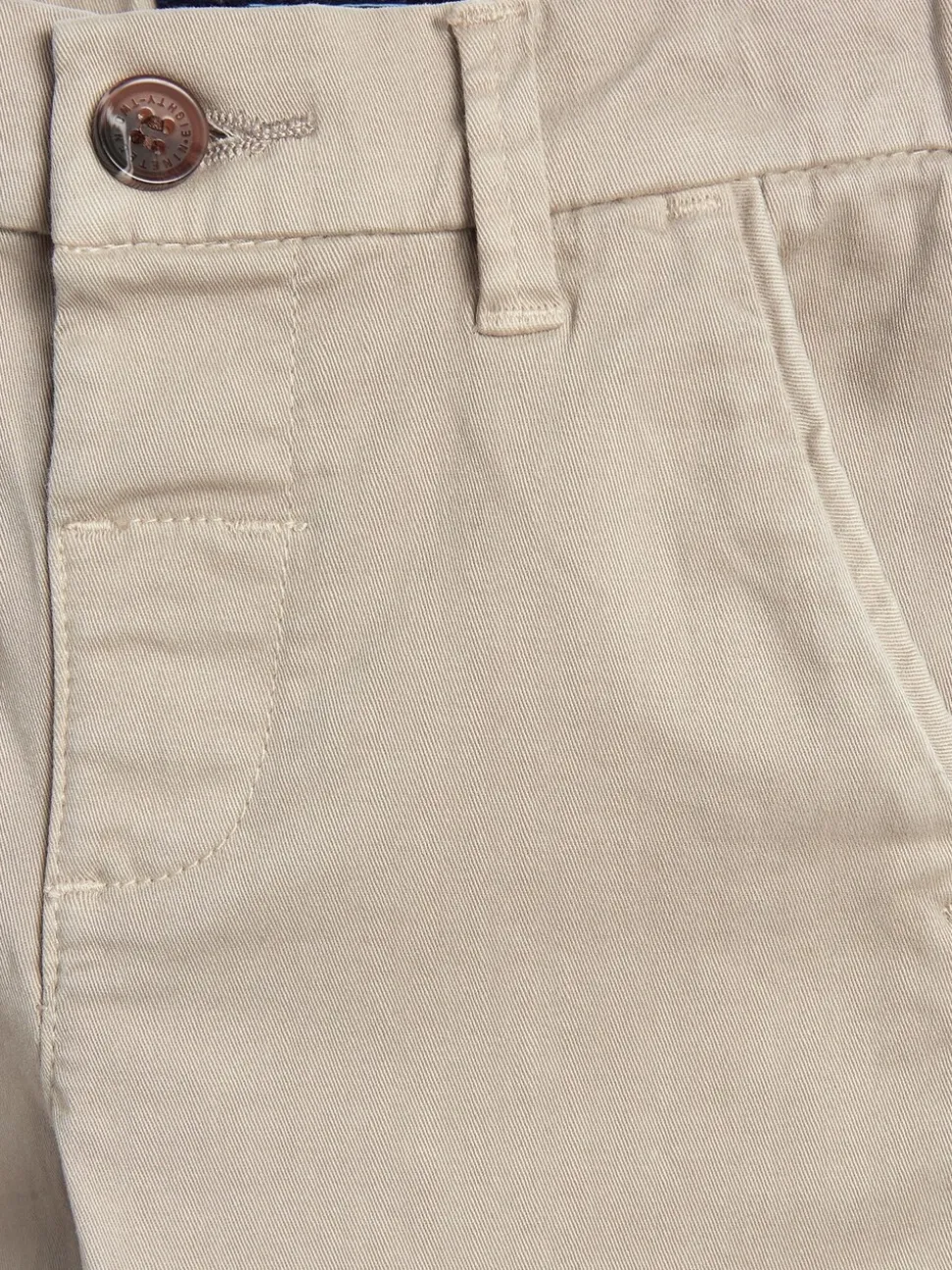 Pastelgeel - Stretch Chino Broek (3mnd-7jr)