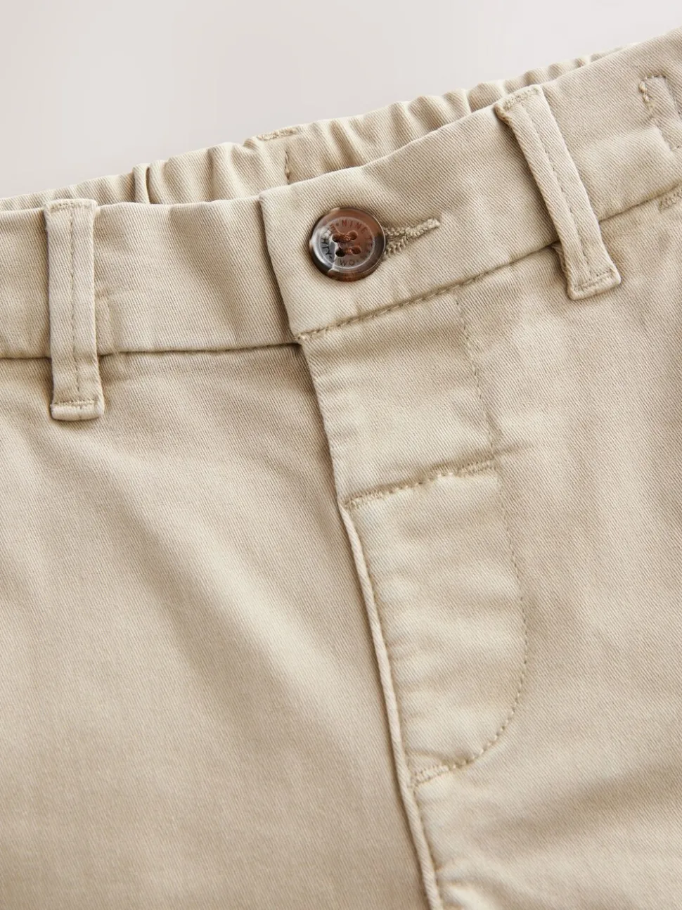 Pastelgeel - Stretch Chino Broek (3mnd-7jr)