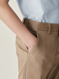 Pastelgeel - Stretchy chino's (3-17jr)