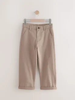 Pastelgeel - Stretchy chino's (3-17jr)