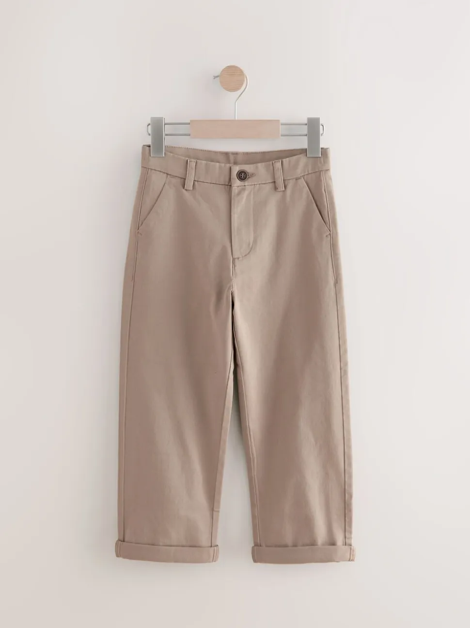 Pastelgeel - Stretchy chino's (3-17jr)