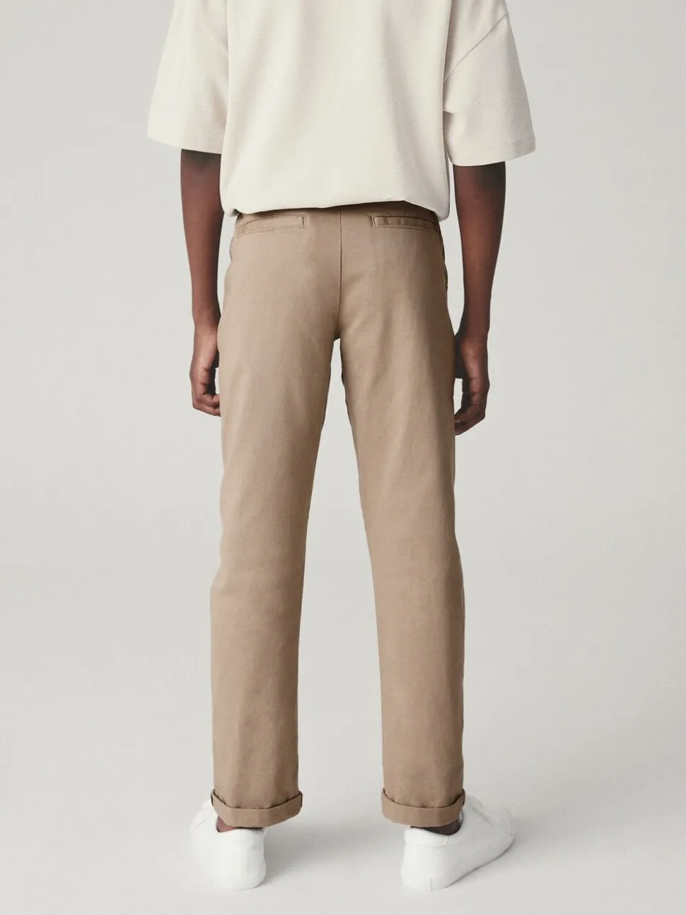 Pastelgeel - Stretchy chino's (3-17jr)