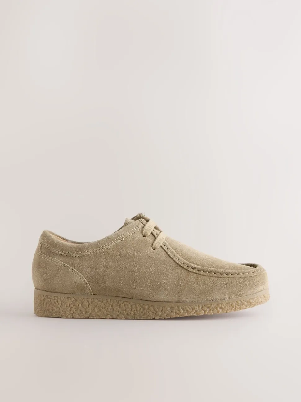 Pastelgeel - Suède schortschoenen