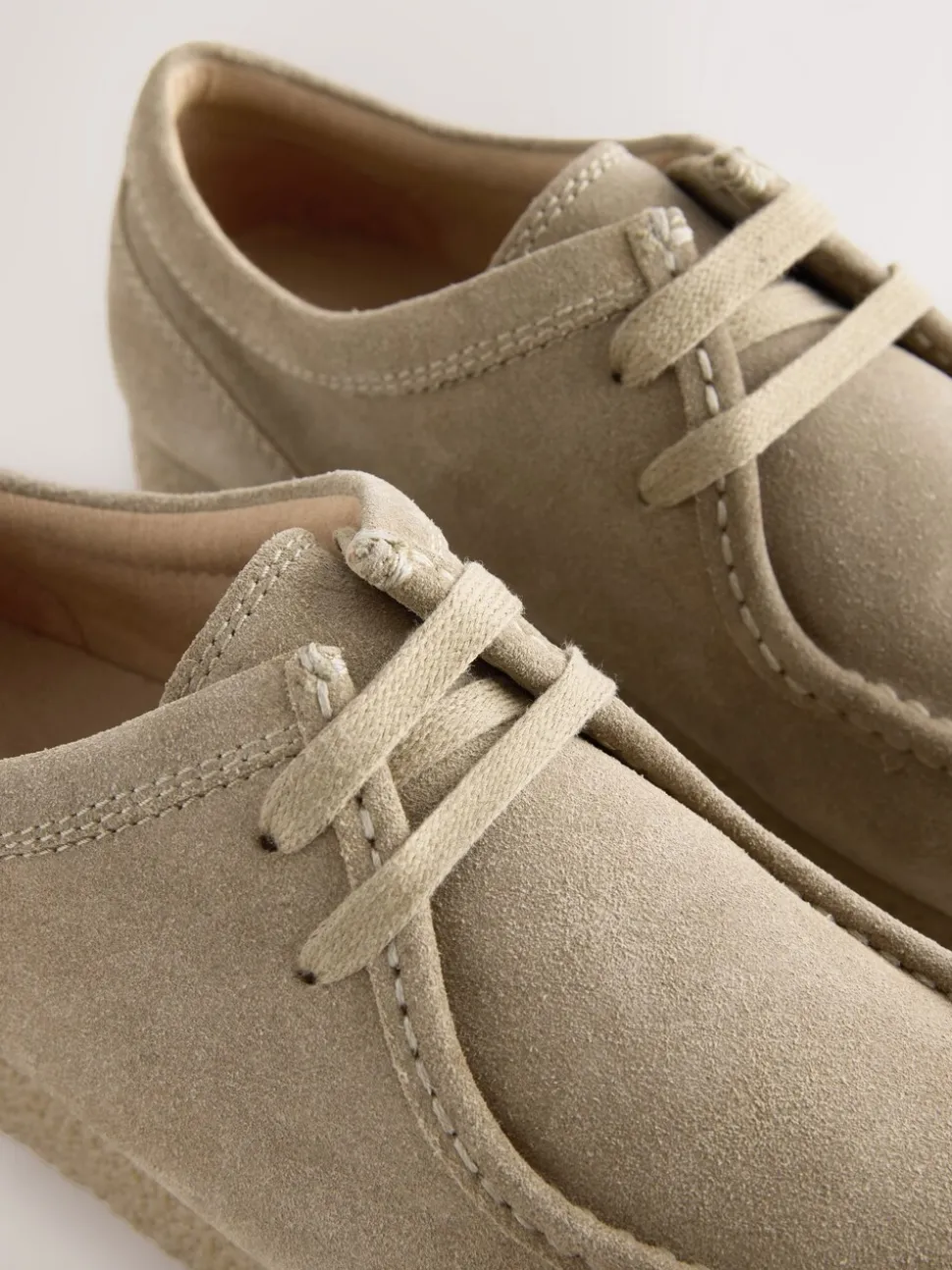 Pastelgeel - Suède schortschoenen
