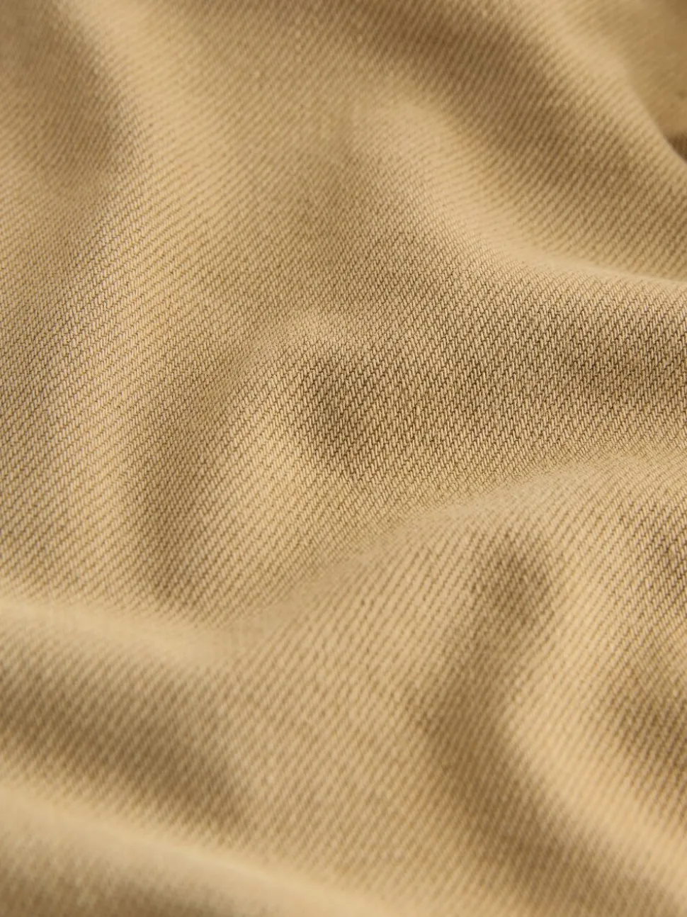 Pastelgeel - Twill jeans met aantrekkoord (3-16jr)
