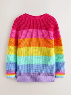 Pastelgetinte regenboogstrepen - Little Bird by Jools Oliver Knitted Colourblock Jumper
