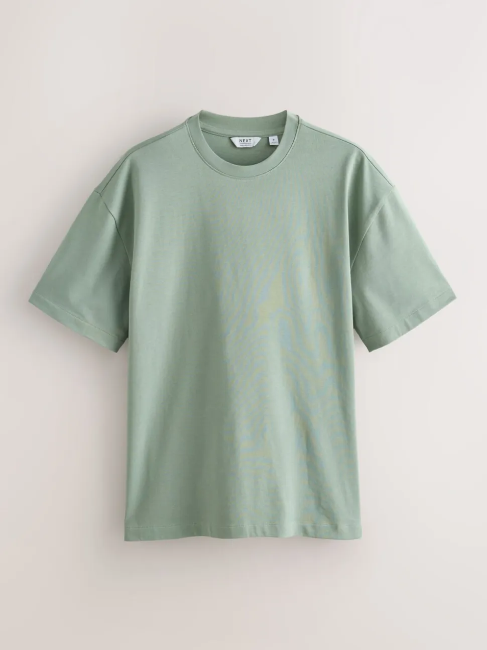 PastelGroen/Blauw/Ecru/leigrijs/Roze - Set van 5 ruimvallende dikke T-shirts