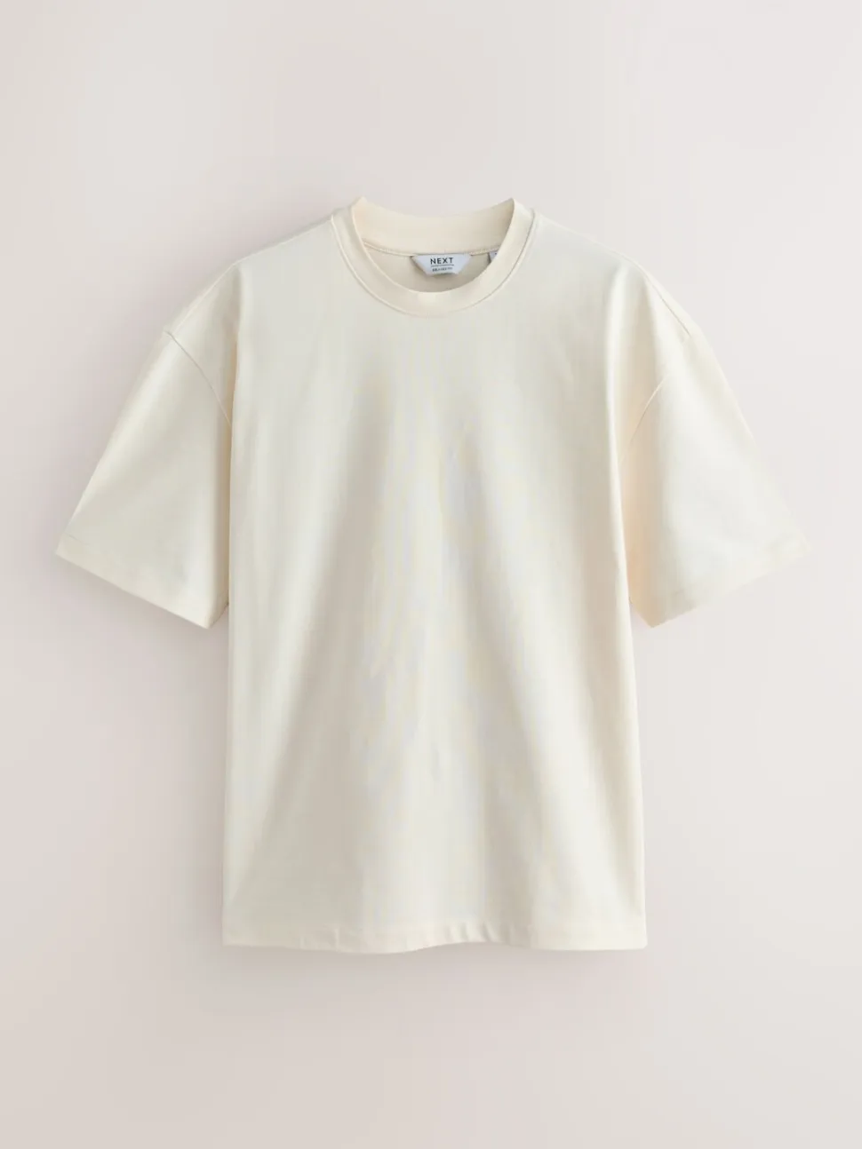 PastelGroen/Blauw/Ecru/leigrijs/Roze - Set van 5 ruimvallende dikke T-shirts
