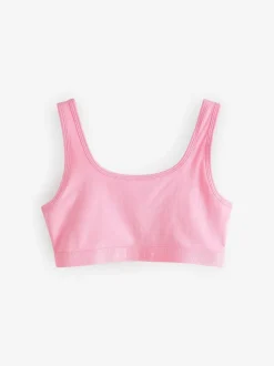 Pastelkleurig - Crop top met ronde hals (5-16jr)
