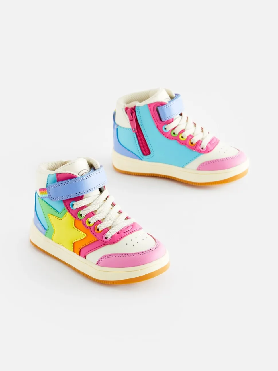 Pastelkleurig - Little Bird by Jools Oliver - Hoge sneakers met sterren