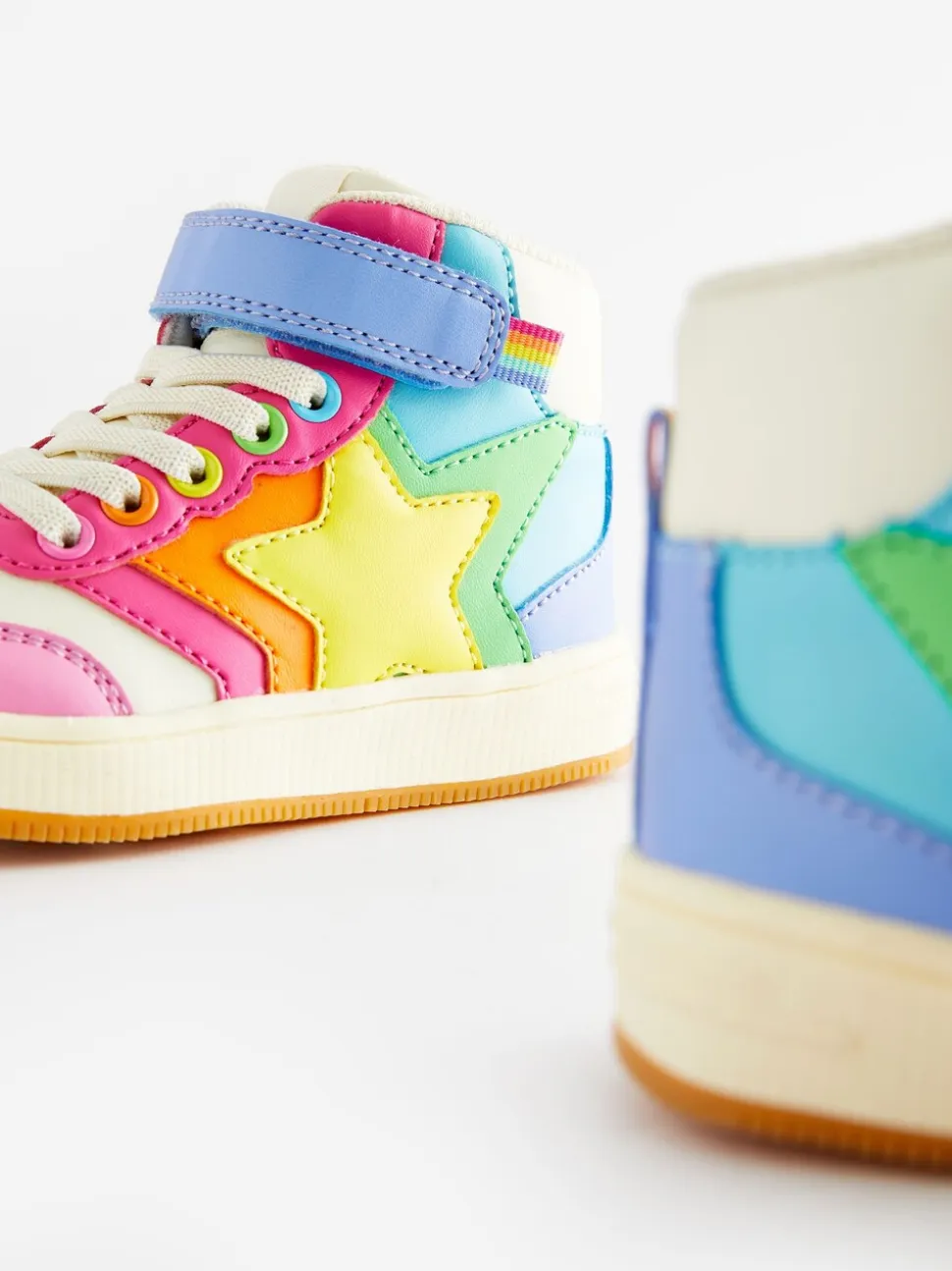 Pastelkleurig - Little Bird by Jools Oliver - Hoge sneakers met sterren