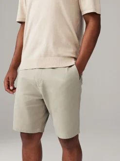 Pastelkleurig - Straight fit - Set van 4 chinoshorts met stretch
