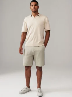 Pastelkleurig - Straight fit - Set van 4 chinoshorts met stretch