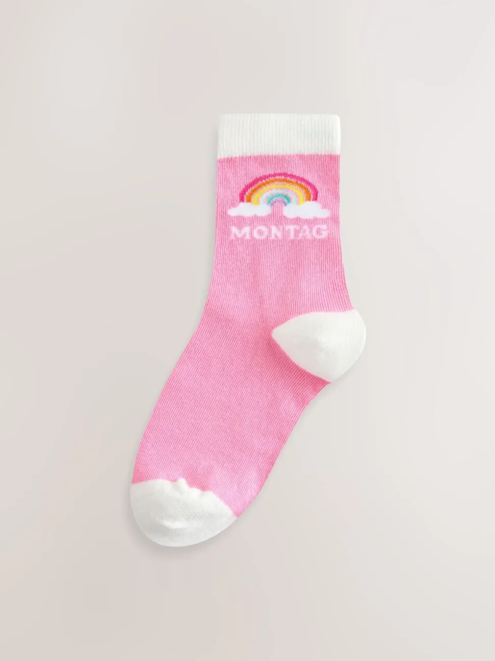 Pastelkleurige regenboogprint - Little Bird by Jools Oliver German Days Of The Week Socks 7 Pack