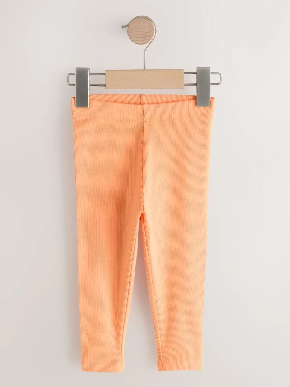 Pastelkleurige regenboogprint - Verpakking van 5 geribbelde Leggings (3mnd -7jr)