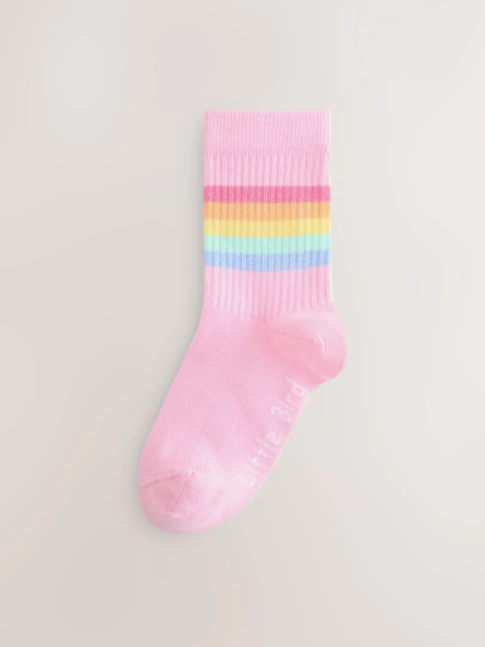 Pastelkleurige regenboogprint - Little Bird by Jools Oliver Striped Tube Socks 6 Pack