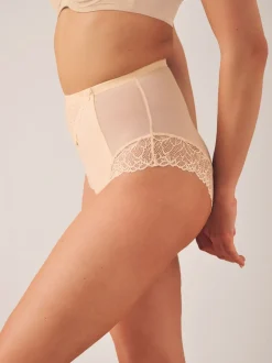 Pastelroze nude - Vormende slip met stevige buikcorrectie