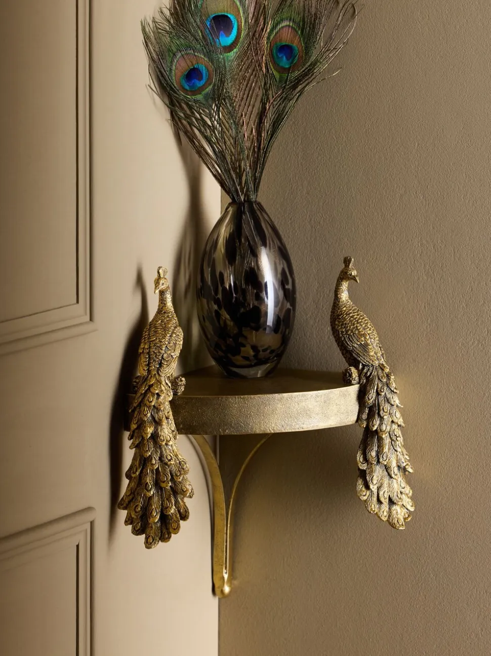 Peacock Corner Shelf