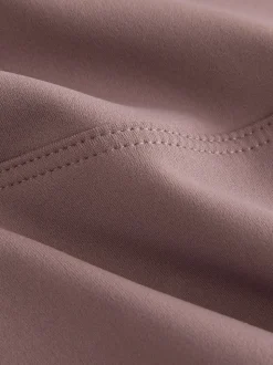 Peperkorrelbruin - self. Legging met hoge taille