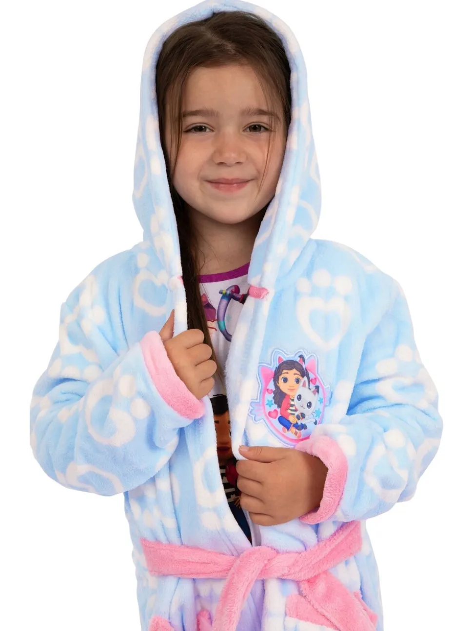 Personage Gabby's Dollhouse jurk met hart- en poot Print