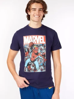 Personage Marvel Spiderman Disney herenpyjama van 100% katoen