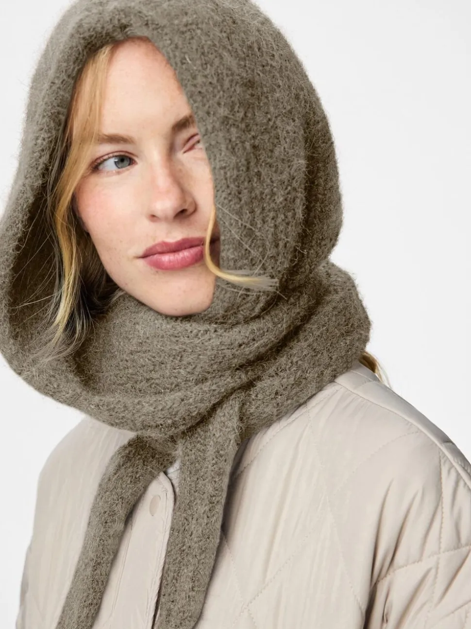 PIECES Knitted Head Scarf