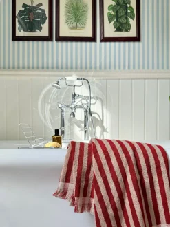 Piglet in Bed Pembroke Stripe Towel