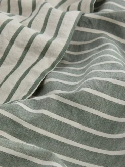 Piglet in Bed Textured Stripe Cotton Duvet Cover