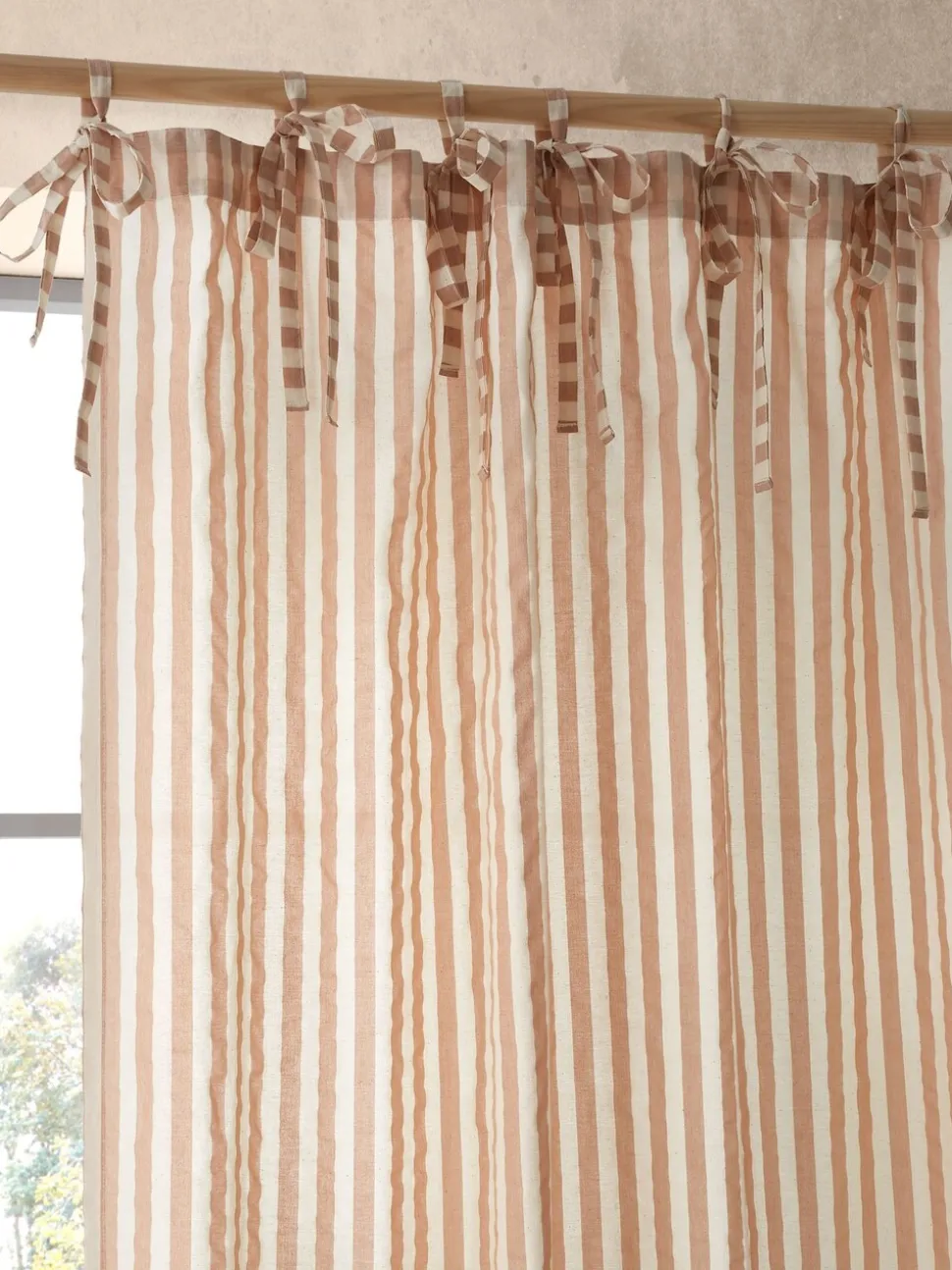 Pineapple Elephant Zanzibar Yarn Dyed Stripe Voile Curtains Panel