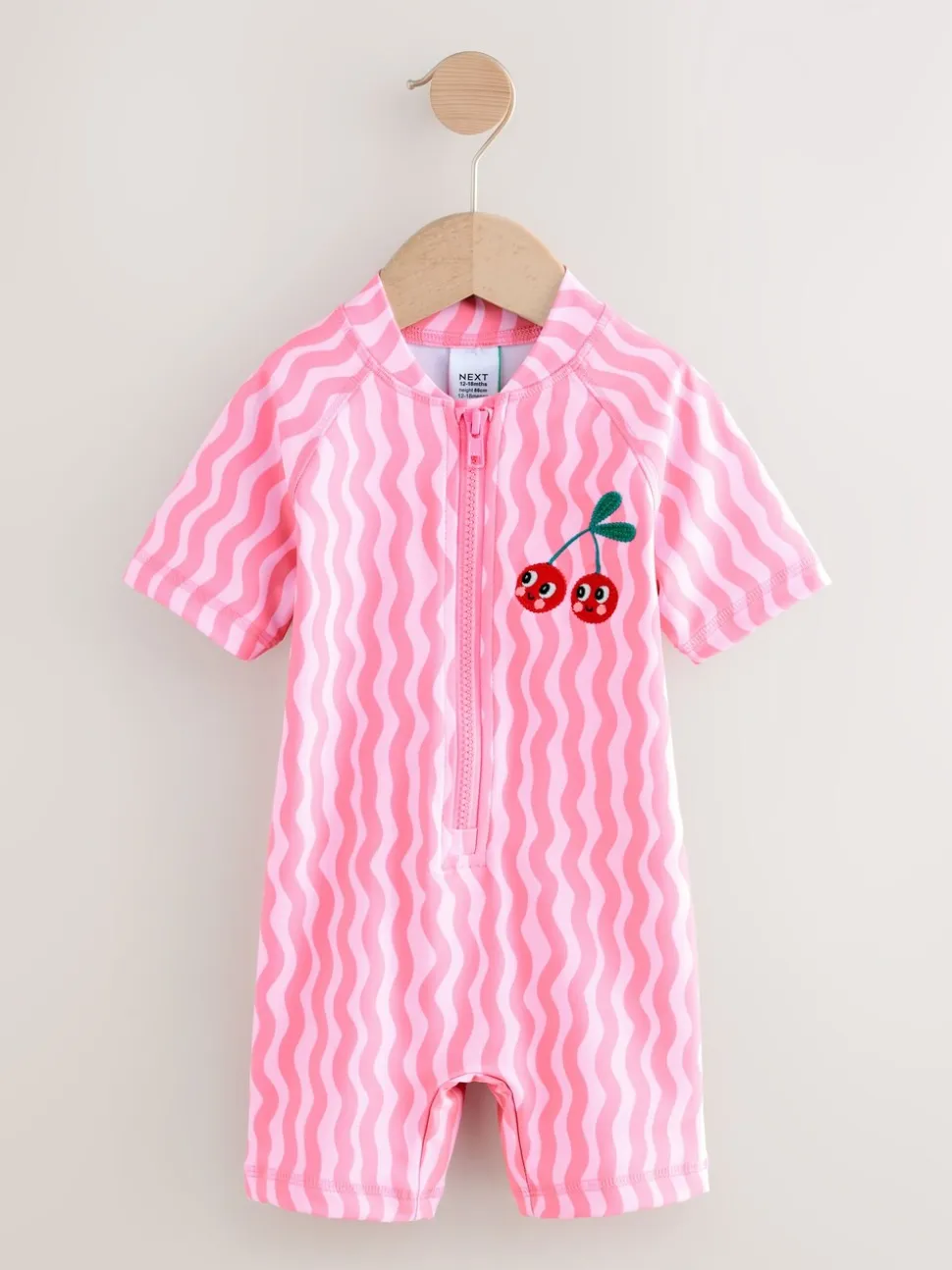 Pink Cherry Wave - Zonbeschermend badpak (3 mnd-10 jr)