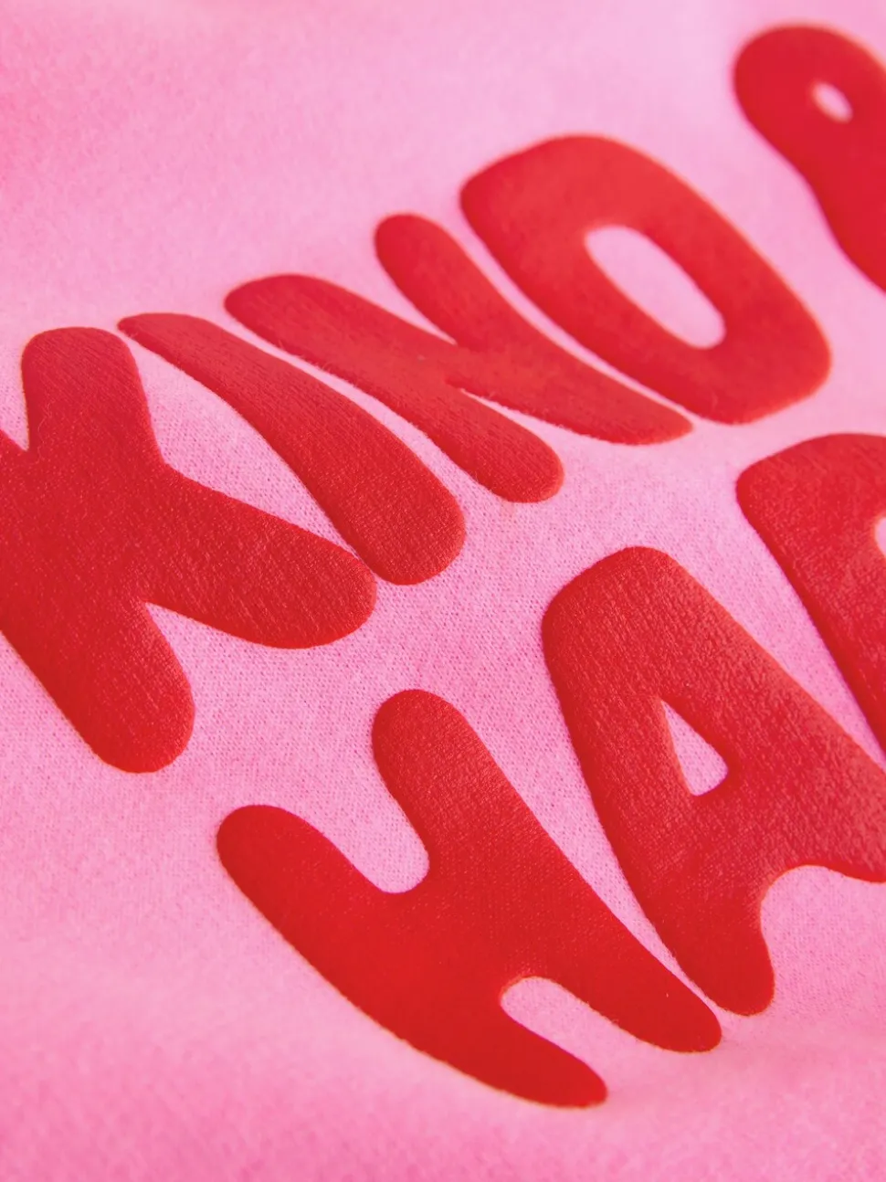 Pink Kind & Happy - Sweatshirt met ronde hals (3 mnd-7 jr)