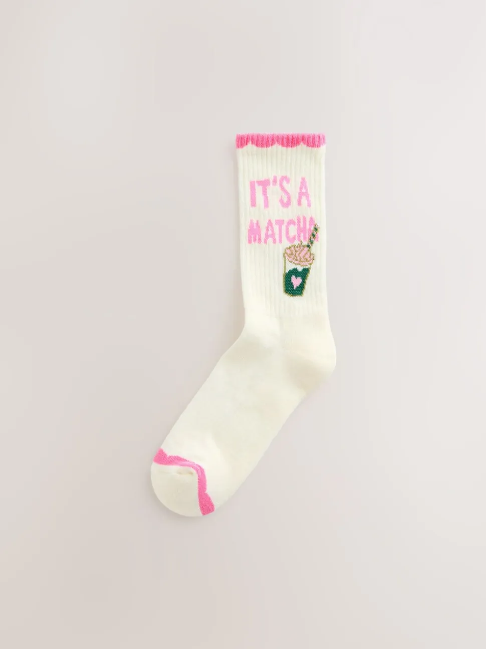 Pink Matcha - Set van 3 paar enkellange sportsokken met verzachte zool