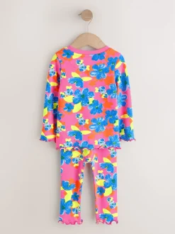 Pink/Blue Bright Floral - Verpakking van 3 knusse pyjama's (9 mnd-16 jr)