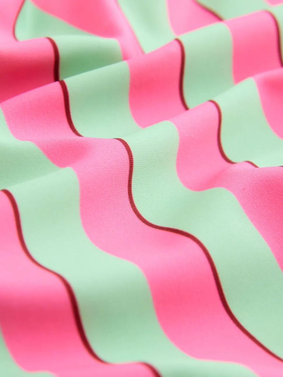 Pink/Green Stripe Panda - Cath Kidston Frill Swimsuit (3mths-7yrs)