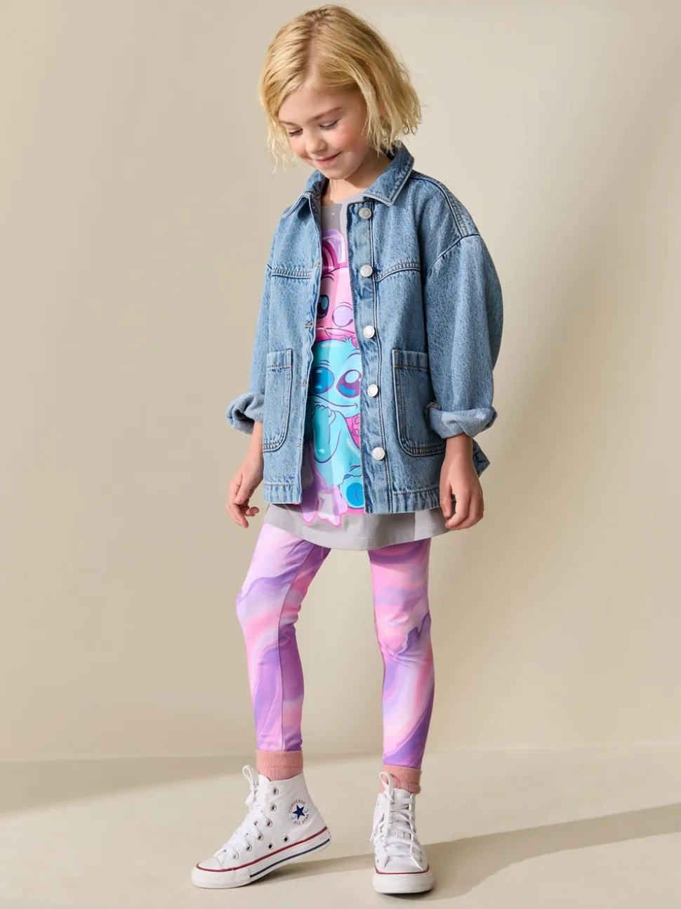 Pink/Purple Swirl - Legging (3-16 jr)