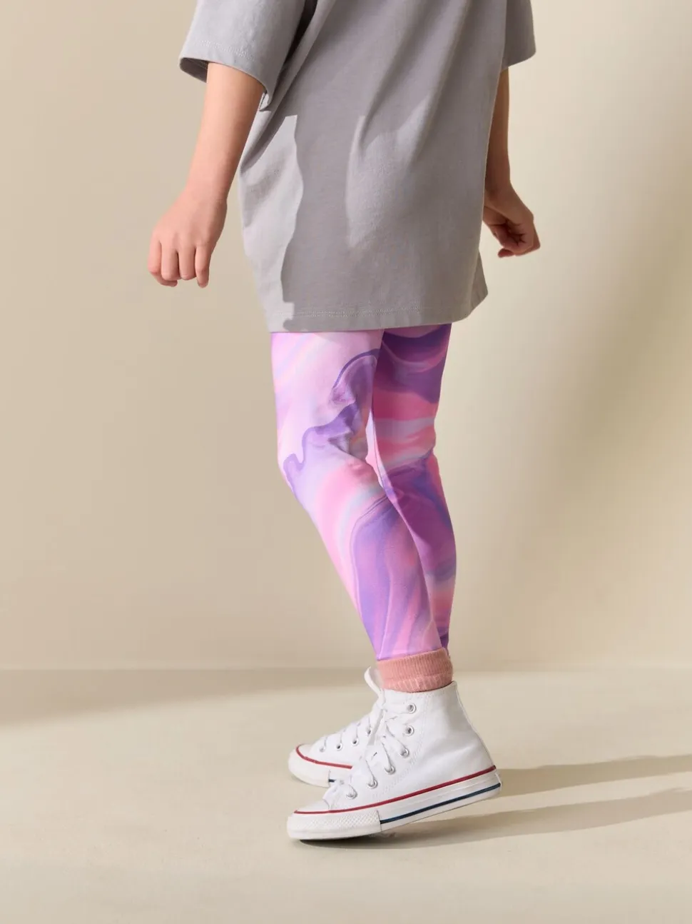 Pink/Purple Swirl - Legging (3-16 jr)