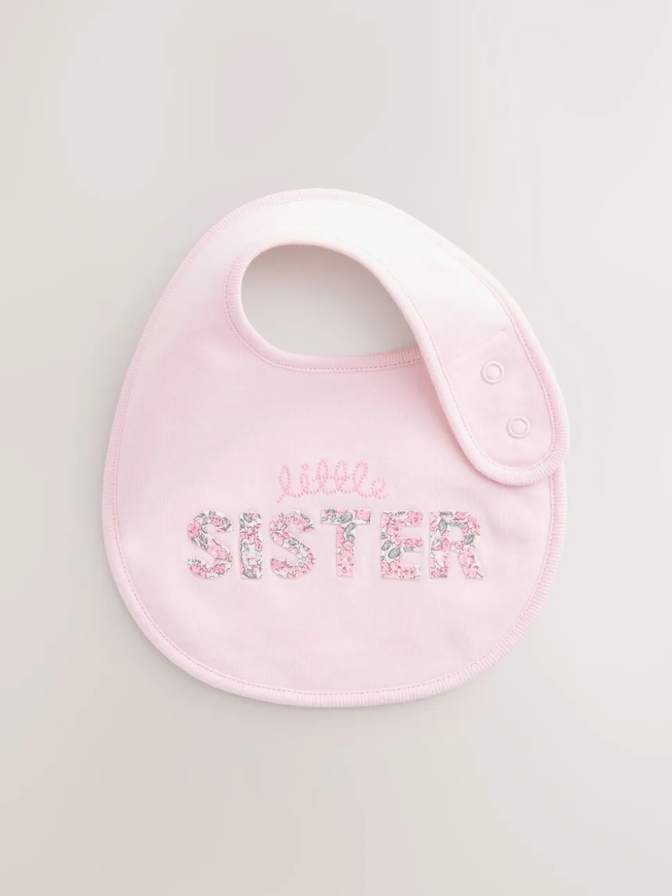 Pink/White Sister - Family Baby Bibs 2 Pack
