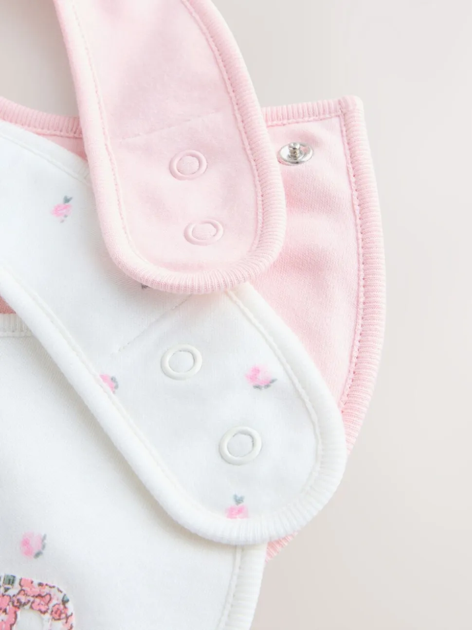 Pink/White Sister - Family Baby Bibs 2 Pack