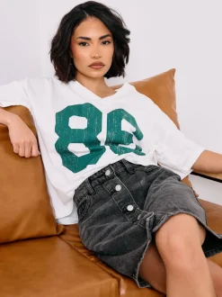 PixieGirl Petite - Minirok met knopen van 100% katoen