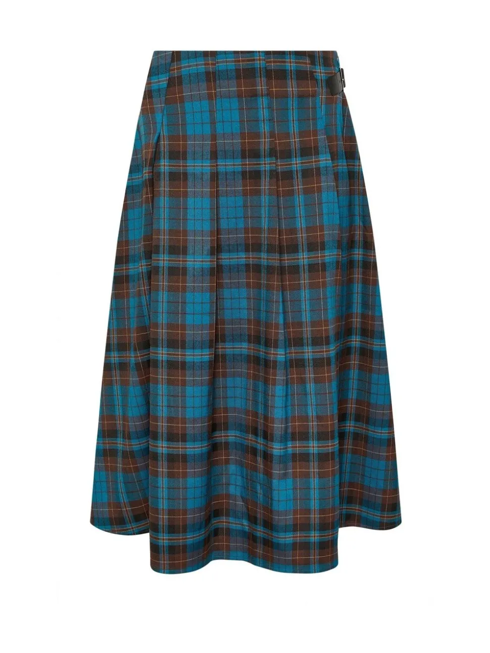 PixieGirl Petite geruite Midi rok met gesp
