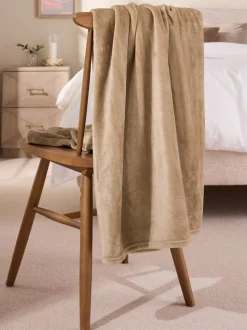 Pluche fleece sprei